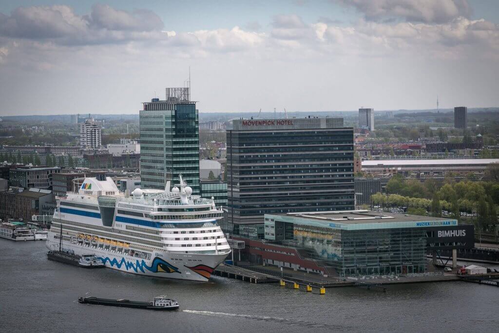 cruise ships in port amsterdam